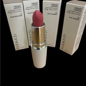 Farmasi Creamy Lipstick in Hot Cherry and Paradise Pink